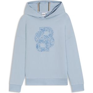 Kinderhoodie van stretchkatoen met Double B-monogram