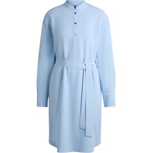 Jurk met riem en drukknoopsluiting