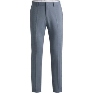 Pantalon van een scheerwolmix met dessin