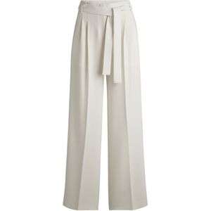 Relaxed-fit broek van Japanse crêpe