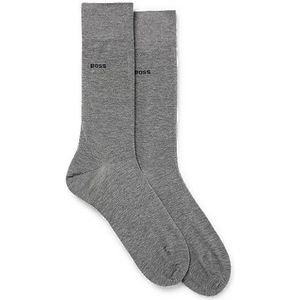 Set van twee paar sokken in standaardlengte van stretchkatoen