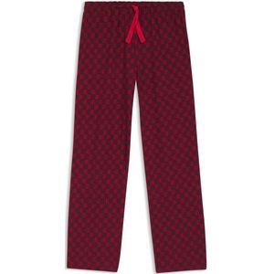 Pyjamabroek bedrukt met hartjes van elastische modalmix