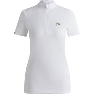 Wedstrijdshirt voor ruiters van geribbeld stretchmateriaal