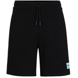 Regular-fit shorts van katoenen badstof met logolabel