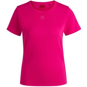 T-shirt - Effen - Jersey - Ronde Hals - Kwartmouw