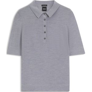 Polotrui van merinowol met knoopsluiting met 5 knopen