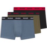 Set van drie korte boxers van stretchkatoen