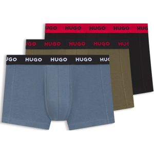 Set van drie korte boxers van stretchkatoen