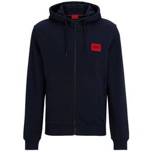 Regular-fit hoodie van sweatstof met logolabel