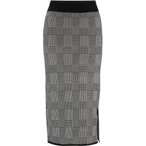 Kokerrok met gebreid jacquarddessin