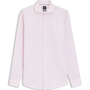 Gestreept slim-fit overhemd van katoenen twill