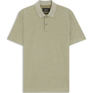 Regular-fit polo van katoen en zijde