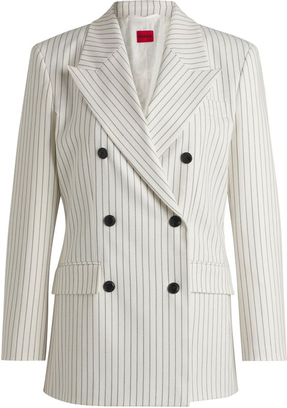 Blazers - Amelora - Blazer - Krijtstrepen - Normale Pasvorm