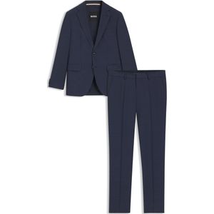 Regular-fit pak van scheerwol met micropatroon