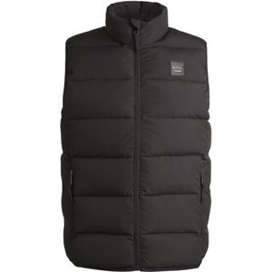 Waterdichte, gewatteerde bodywarmer met paneel voor ruiters
