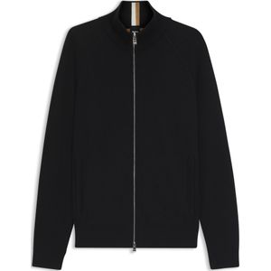 BOSS - H-IDINO - Gebreid Jack - Regular Fit - Met Scheerwol