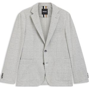 BOSS Menswear - Slim-fit Blazer - Ruitdessin - Stretchmateriaal