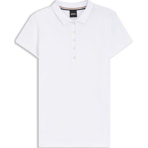 Polo van katoenpiqué met logodetail