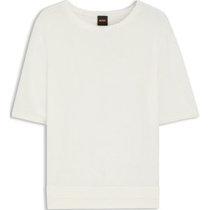 BOSS - Gebreide Trui - Korte Mouwen - Opengewerkt Stiksel