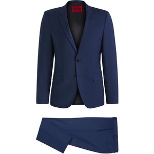 Extra slim-fit pak van een wolmix