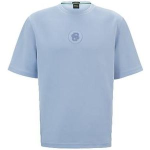 Relaxed-fit T-shirt met dubbele monogrampatch