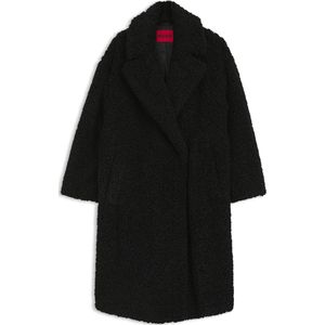 HUGO - Oversized-fit Mantel - Imitatiebont
