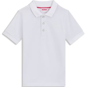 Kinderpolo van stretchkatoen met logoprint