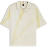 BOSS Orange - Lapisy - Overhemd - Multicolor - Relaxed Fit, Artworkprint, Mix van Lyocell en Linnen