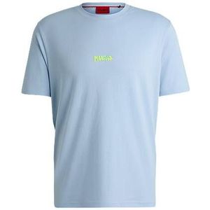 Relaxed-fit T-shirt van katoenen jersey met dubbel logo