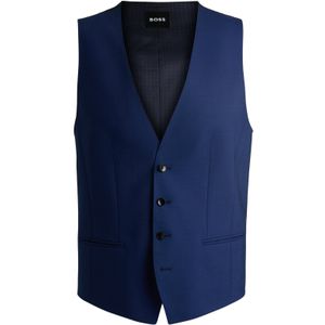 Slim-fit gilet van stretchwol
