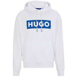 Relaxed-fit hoodie van sweatstof met logoprint