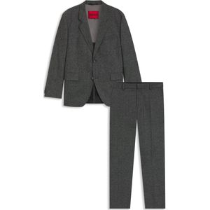 Tweedelig modern-fit tweed pak van wolmix