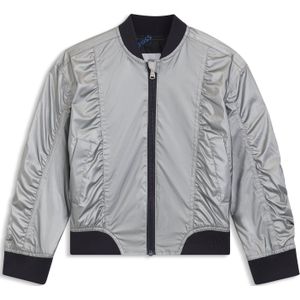 Metallic bomberjack met contrastdecoraties voor kinderen