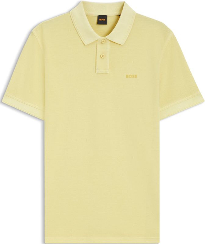 Polo van katoenpiqué met logoprint