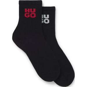 HUGO - Sokken - Kwartlengte - Katoenrijke Materiaalmix - Glinsterende Logo's