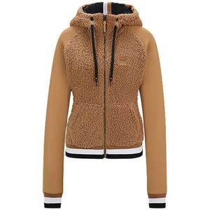 Hybride hoodie voor de ruitersport met teddy body en capuchon