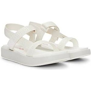 Sandalen met tweedelig logo en logobandjes