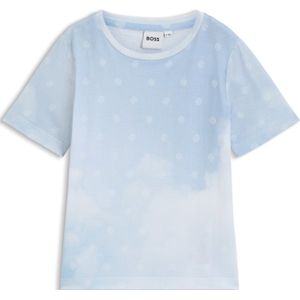 Kinder-T-shirt met Double B-monogrammen en wolkenprint