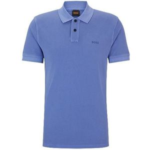 Polo van katoenpiqué met logoprint