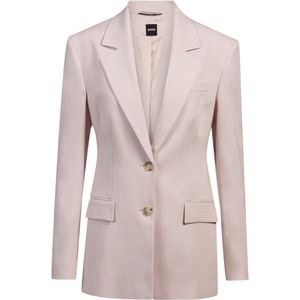 Blazer van gemêleerd stretchmateriaal