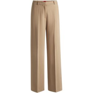 HUGO - Regular-fit - Korte Broek - Zwart - Van Soepelvallend Twill