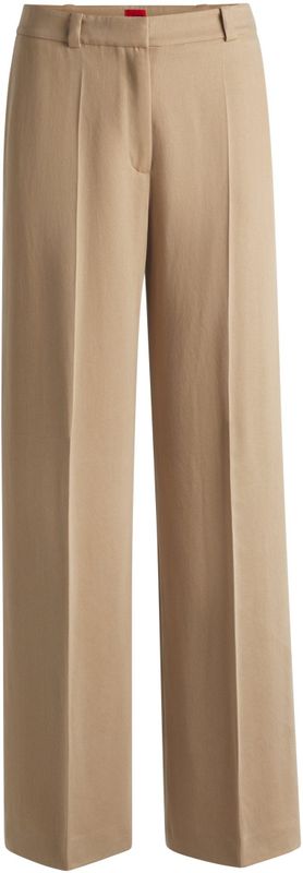 HUGO - Regular-fit - Korte Broek - Zwart - Van Soepelvallend Twill