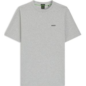 T-shirt van stretchkatoen met contrastlogo