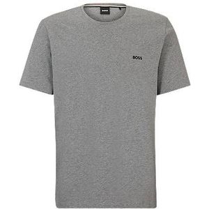 Regular-fit T-shirt van stretchkatoen met logodetail