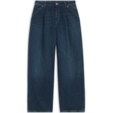 BOSS - Jeans - Zacht Blauw - Wijde Pijpen met Plooien aan de Voorkant