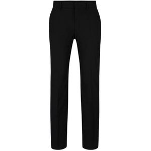 Regular-fit broek van scheerwol met stretch