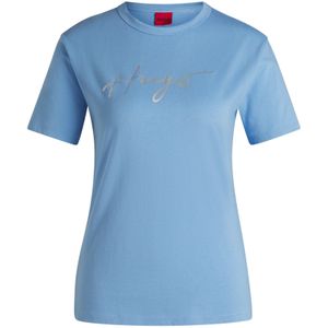 HUGO - T-shirt - Zwart - Katoen - Regular Fit