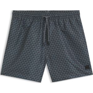 Zwemshorts met print en logopatch