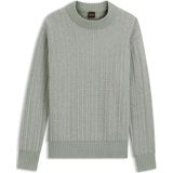 Trui van een wolmix met ribgebreide structuur