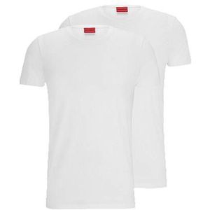 Set van twee slim-fit T-shirts van stretchkatoen